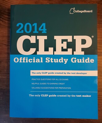 Publisher   :   CLEP Official Study Guide; 2014 edition