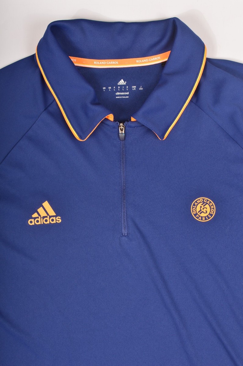 Adidas Mens Jo Wilfried Tsonga RG Rolland Garros Tennis Polo Shirt