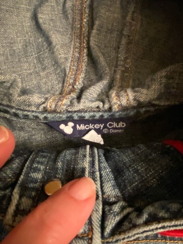 DISNEY MICKEY CLUB EMBROIDERED DENIM COAT JACKET GIRLS SZ 5 - Picture 4 of 5