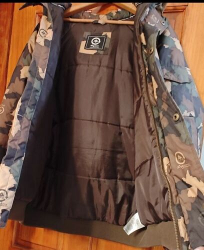 Lifted Research Group LRG men’s MAPLE LEAF CAMO Winter Jacket L RARE EUC - Picture 2 of 7