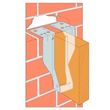 Masonry Joist Hanger Pre-galvanised Simpson Strong-Tie JHM175/63 Various Sizes