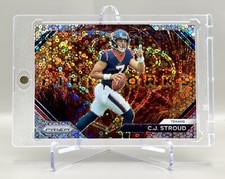 💎 CJ STROUD 2023 Prizm #F-10 Fireworks No Huddle Silver Disco Rookie SP MINT!