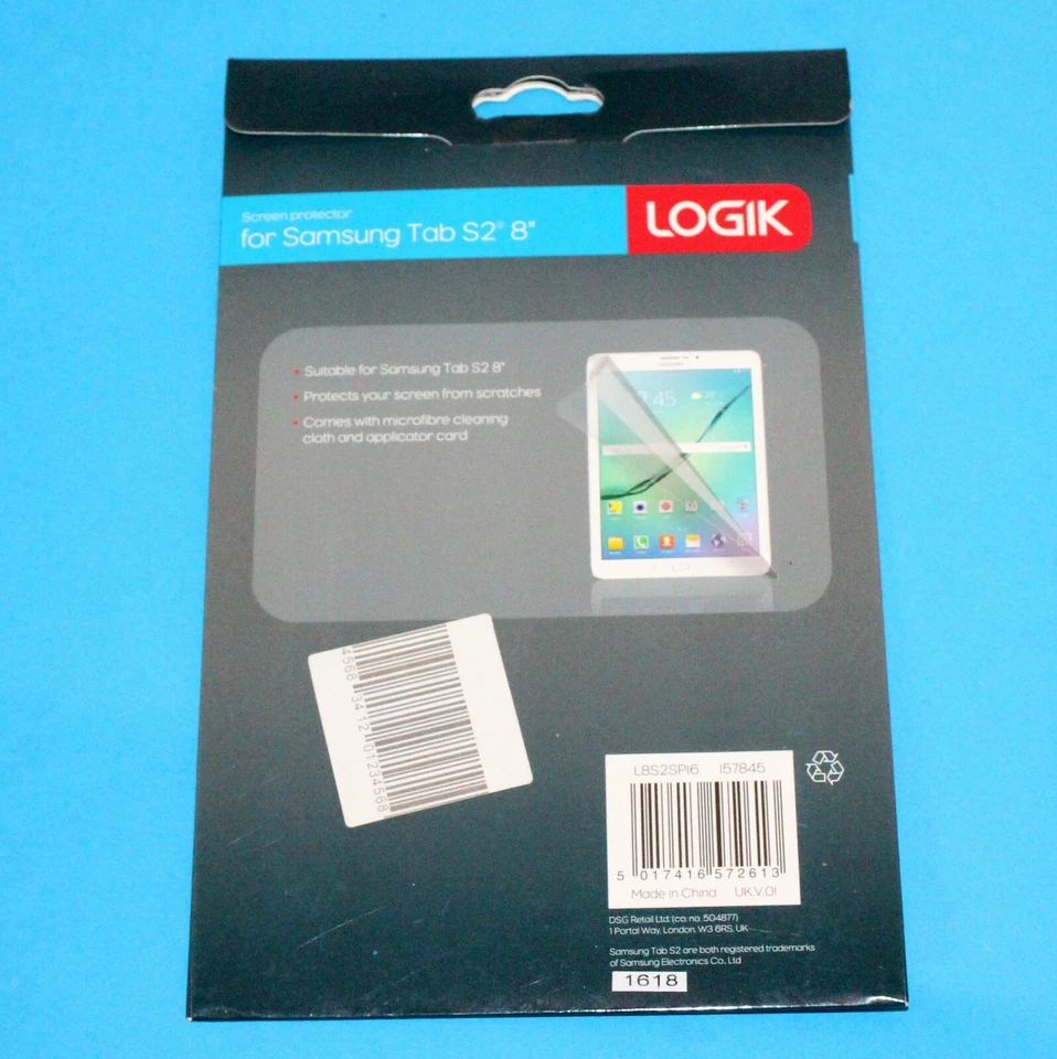 Samsung Tab S2 8” inch Screen Protector LOGIK L8S2SP16  - Image 2 of 2