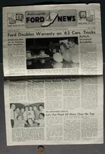 October 3 1962 Indianapolis Indiana Ford Motor Car Co Newsletter Car Show Golf -