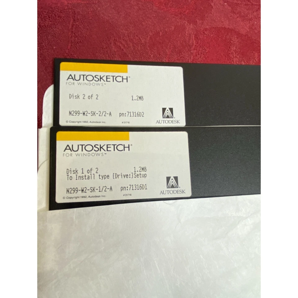 Autodesk AutoSketch For Windows 3.0 Complete Set With Manuals & Floppy Disks - Image 3 of 4