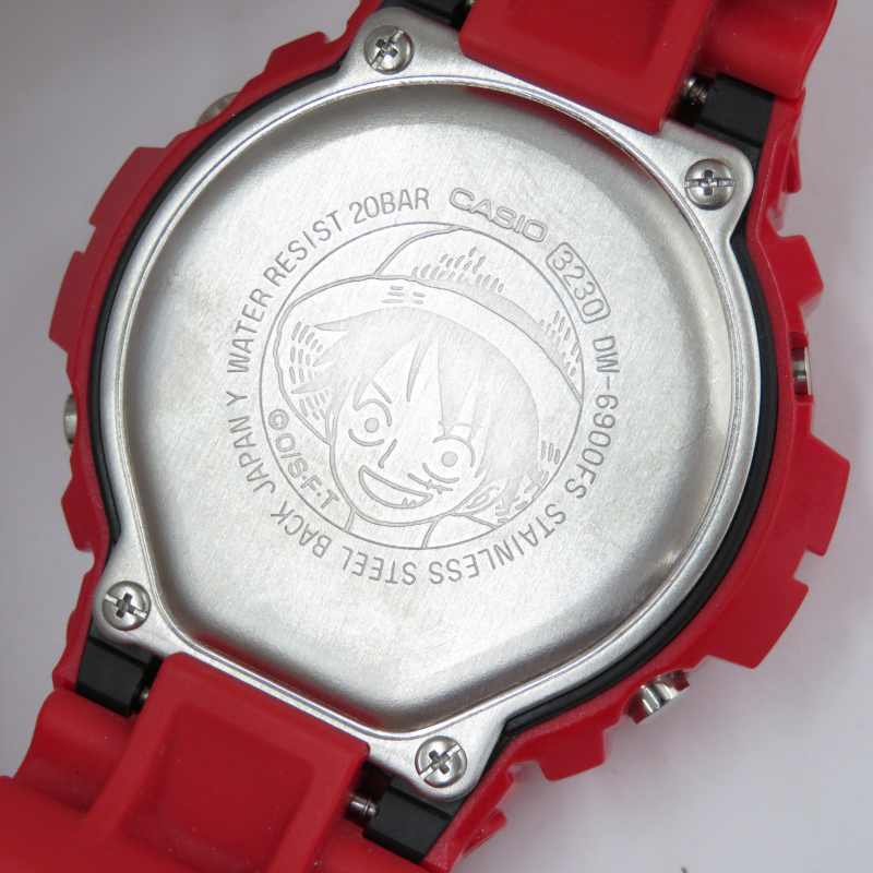 Casio GShock One Piece Monkey D Luffy Model Dw6900Fs Watch Red F131