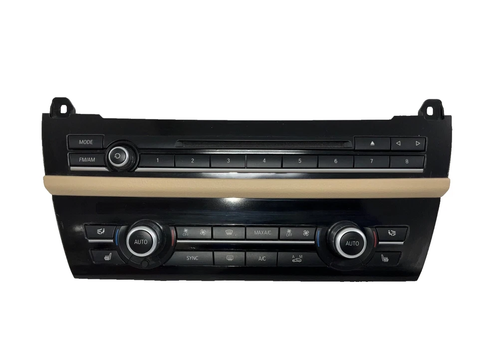 2014 宝马 528Xi 加热器气候温度和音频控制面板 9331832-01 原始设备制造商 — 第 3/4 张图片