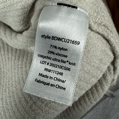 Barefoot Dreams Women's Size XS Beige CozyChit Ultra Lite Open