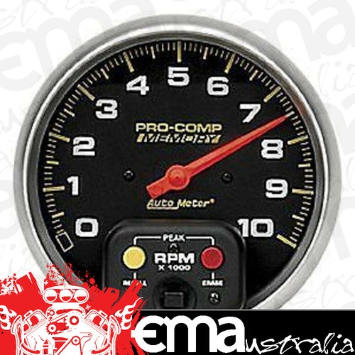AutoMeter AU6801 Pro-Comp 5" In-Dash Memory Tacho 0-10K RPM Water ...