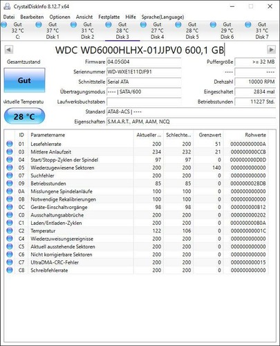 Western Digital WD VelociRaptor WD6000HLHX 600GB 2,5 Enterprice Storage Smart Pr - Bild 3 von 3