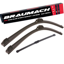 Front Rear Wiper Blades for Renault Clio X98 Hatchback 1.2 TCe 120 2013-2018