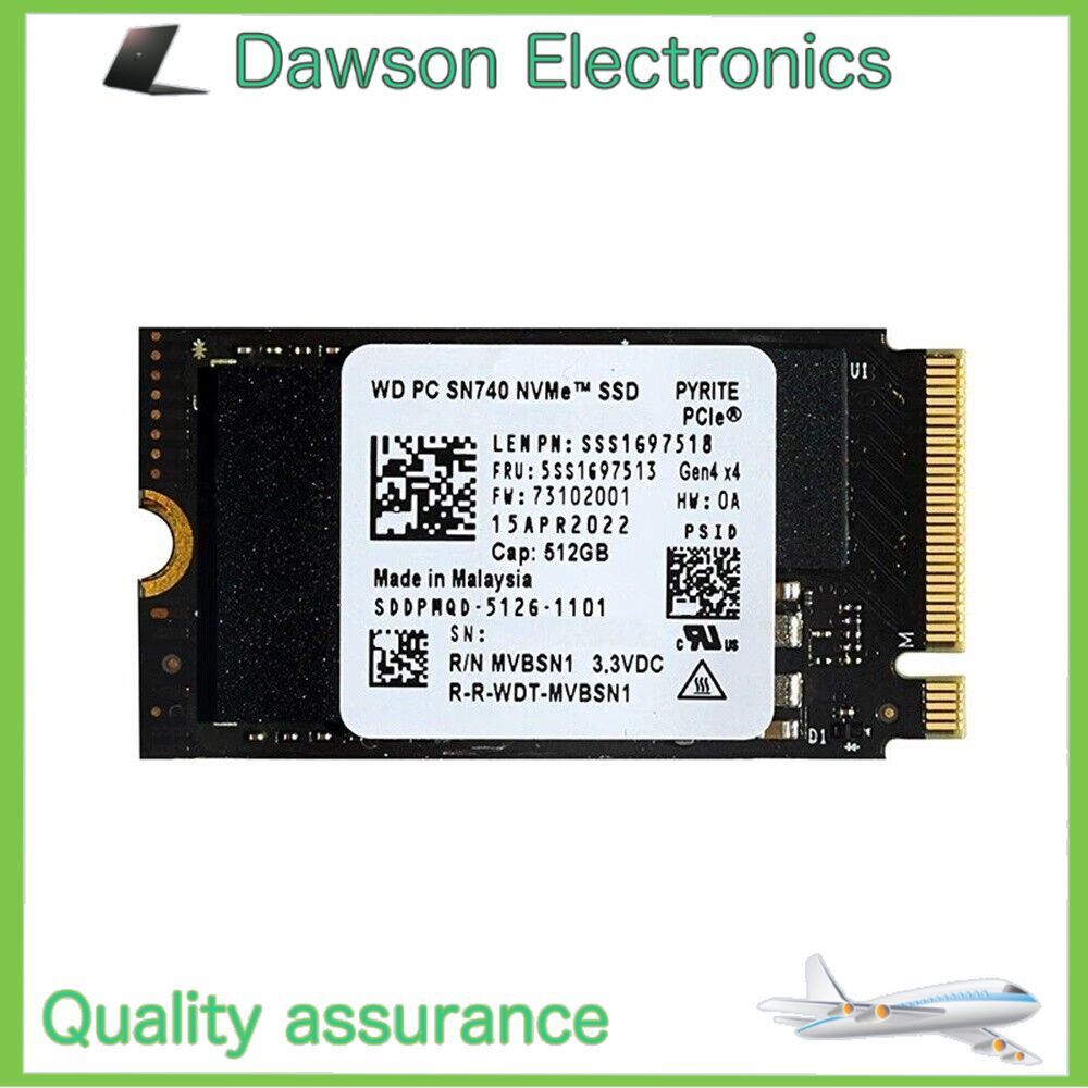 New WD SN740 M.2 1TB 2242 NVMe PCIe Gen 4x4 SSD For Dell HP Lenovo