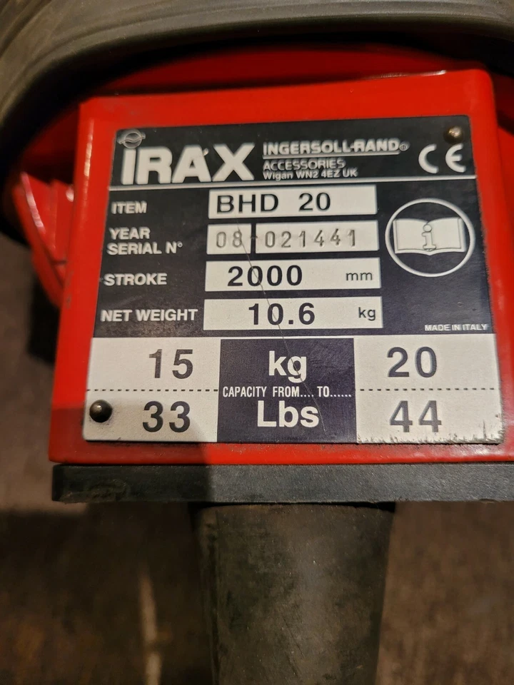Ingersoll Rand Irax BHD 20 tool Balancer  Capacity 15 to 20 kg 33 to 44 lbs  - Image 2 of 4