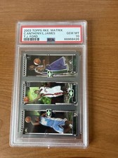 Carmelo Anthony / Lebron James Rookie Card 2003 Topps Rookie Matrix #111 PSA 10