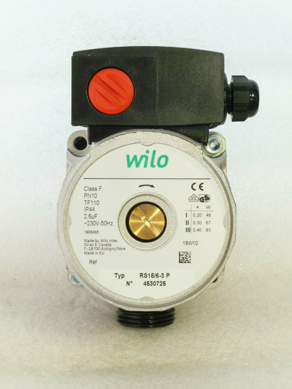 Pompe De Circulation Wilo RS15/4-3 P – Pour Chauffage Central, Neuve De Stock