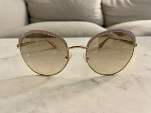 Prada Indy Pink/Gold Gradient Sunglasses (SPR 54S UF5-3H2) with Case - Afbeelding 1 van 7