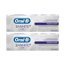 2 X Oral-B 3D White Luxe Perfection Toothpaste 95g Teeth Whitening