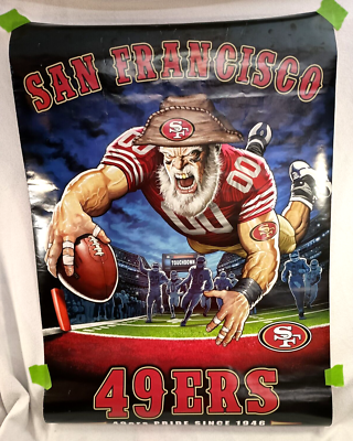 San Francisco 49ers Gold Rush Super Bowl Champions 24x36 Wall