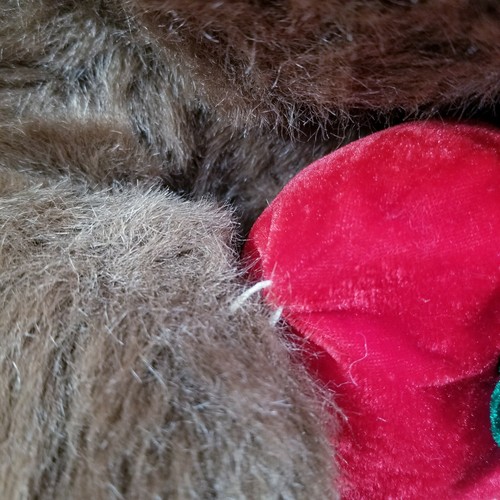 Vtg Chrisha Brown Teddy Bear Plush Large I Love You Red Heart Valentines Day 18" - Picture 9 of 12