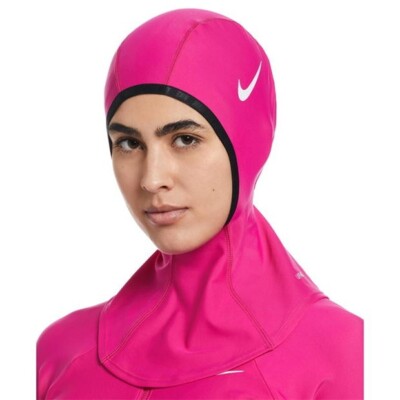 Nike Essential Victory Swim Hijab Fireberry Extra Small/Small UK