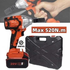 1/2" Cordless Electric Impact Wrench High Torque Driver Tool w/ Battery +Charger