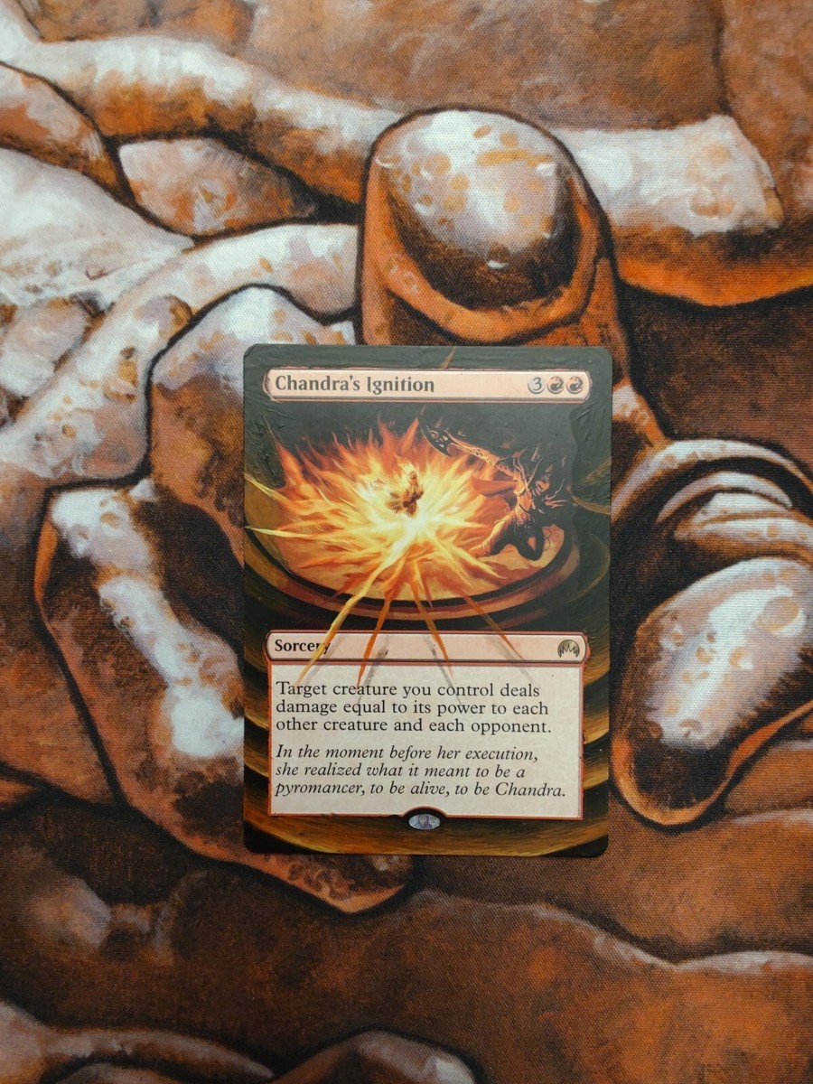 Magic the Gathering Chandra's Ignition #1 Hand Painted Alter Custom MTG Card