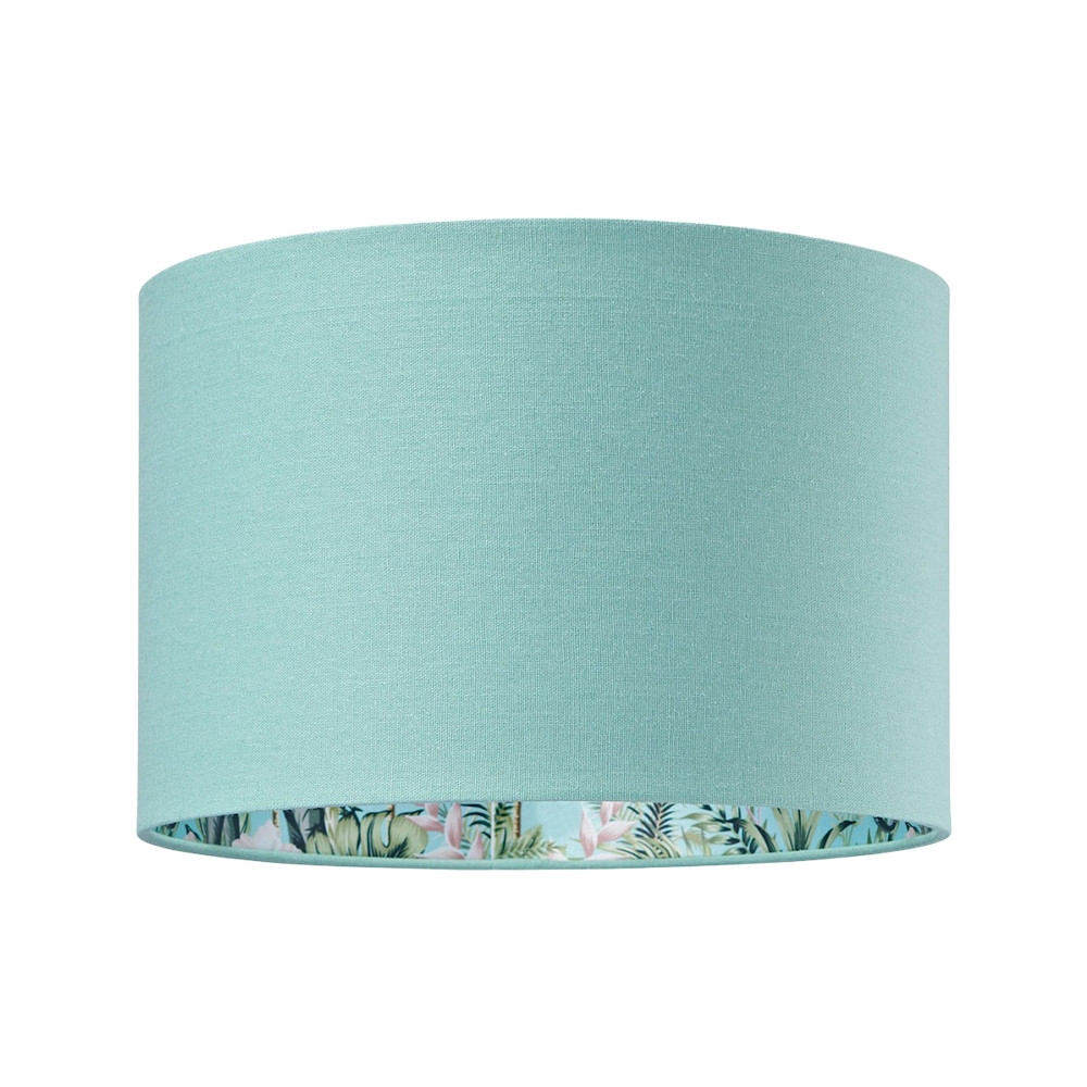 Unique Jungle Print Duck Egg Lampshade with Palm Trees, Sloths and Elephants ...