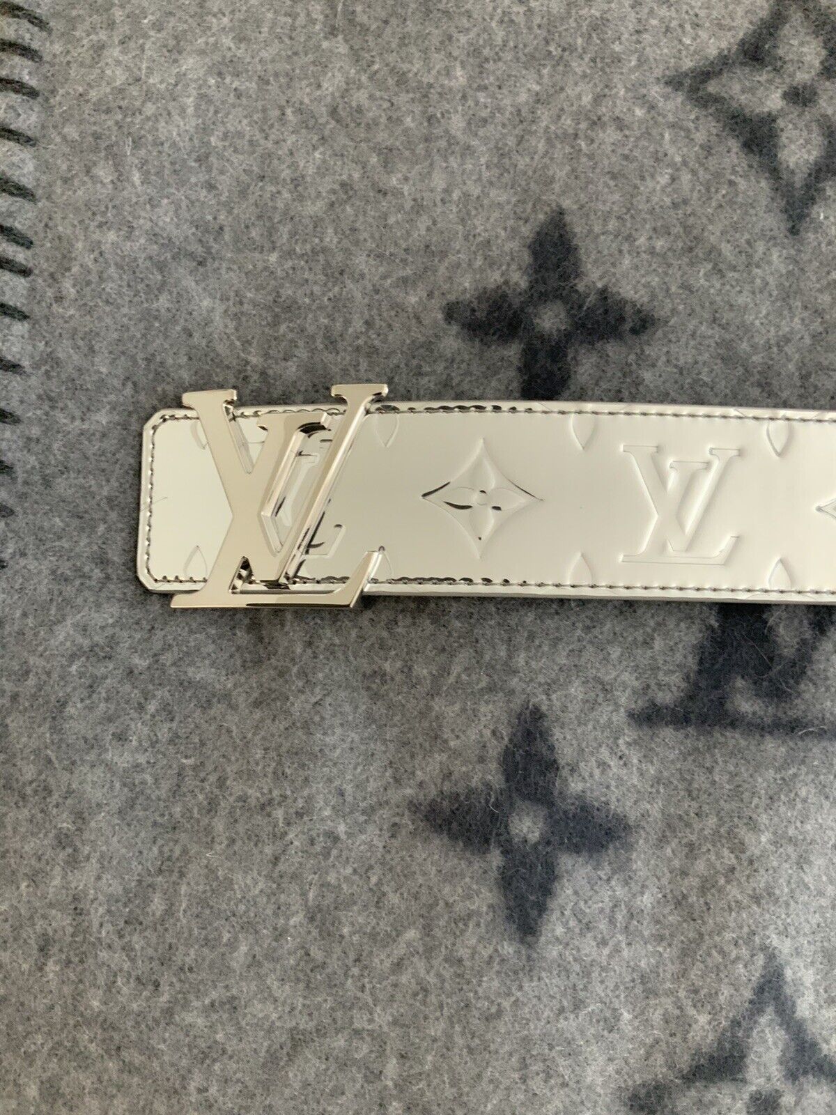 Louis Vuitton Virgil Abloh Monogram Mirror Reversible Belt 100cm