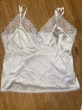 Ashley Taylor Camisole White Lace Retro Size Medium 50846