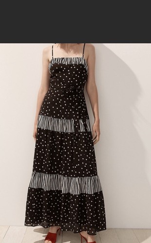 Kate Spade Daisy Dot Mixed Maxi Dress 