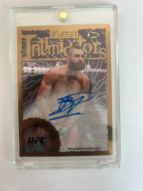 78 TOPPS FINEST UFC 2024 JIRI PROCHAZKA  INTIMIDATORS AUTO .