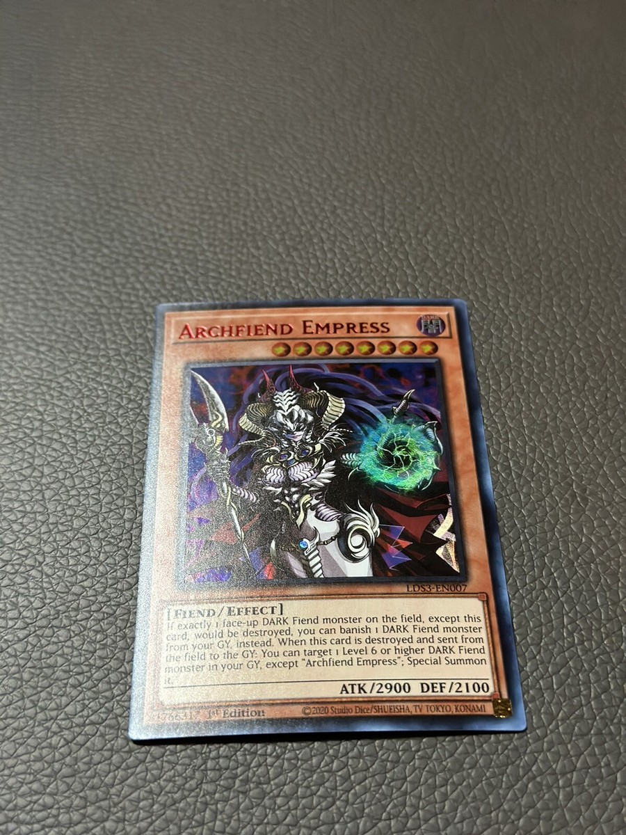 🔴 Yugioh LDS3-EN007 Archfiend Empress RED Ultra Rare NM 1st Edition | eBay  UK