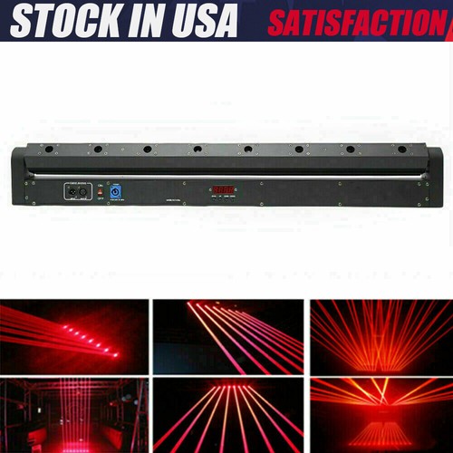 DJ laser Light 8 Eyes RedBeam Bar Moving Head Stage Lazer Lighting Disco Club