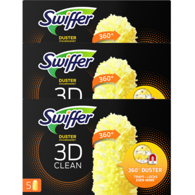 3 x Swiffer Duster Staubmagnet 3D Clean 5er-Pack
