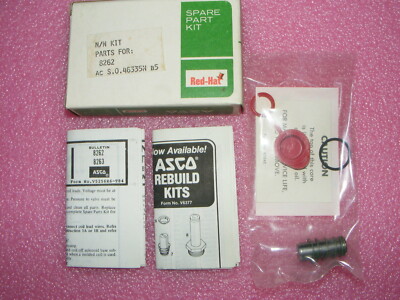 1 NEW OLD STOCK ASCO RED-HAT N/N KIT PARTS FOR 8262 VALVE AC S.O. 46335N B5
