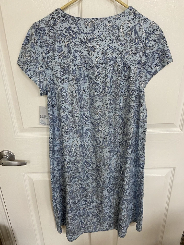 Camisón Croft & Barrow para mujer azul cachemir pequeño nuevo con etiquetas Foto 2 de 4