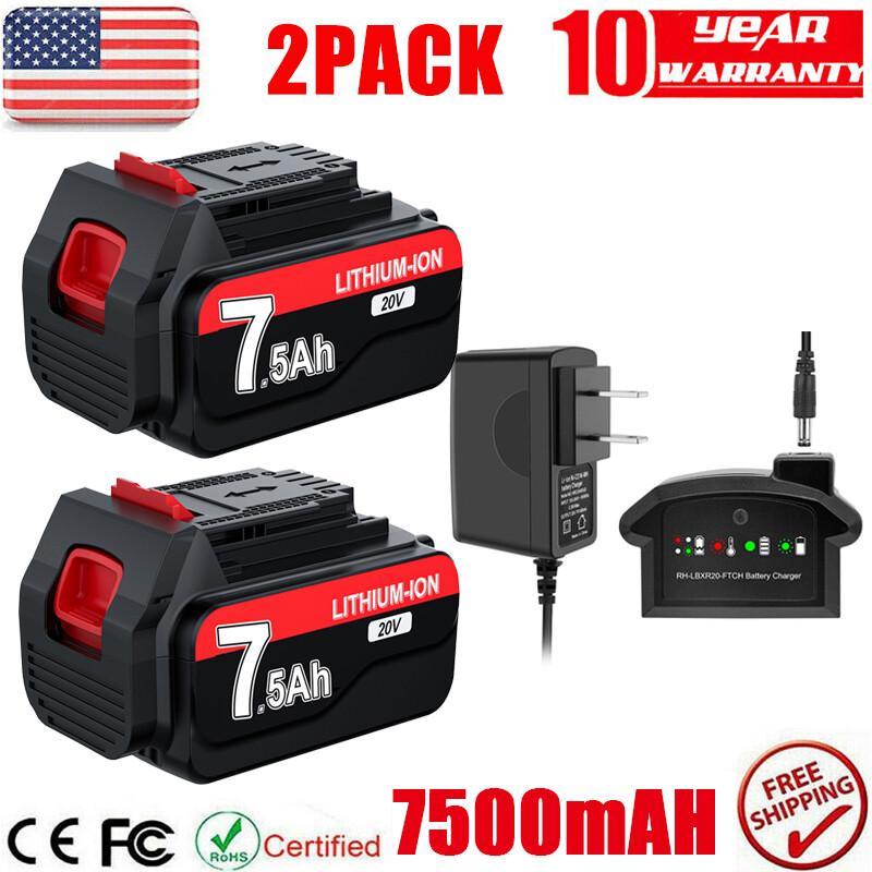 20V for Black and Decker 20 Volt MAX Lithium Battery LBXR20 