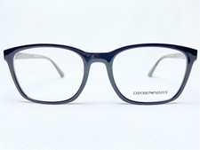 NEW Emporio Armani EA3141 5017 Mens Black Square Eyeglasses Frames 55/19 145