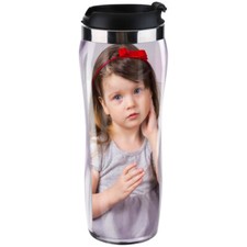 Pixly® Personalised Custom Photo Gift Thermal Mug Coffee Tea Travel Flask Cup