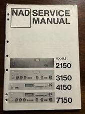 NAD 2150 3150 4150 Power Amplifier Amp Tuner Receiver Service Manual Original