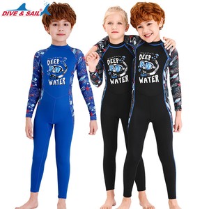 Kids Diving Suit Breathable Underwater Long Sleeve Child Wetsuit Soft UPF50