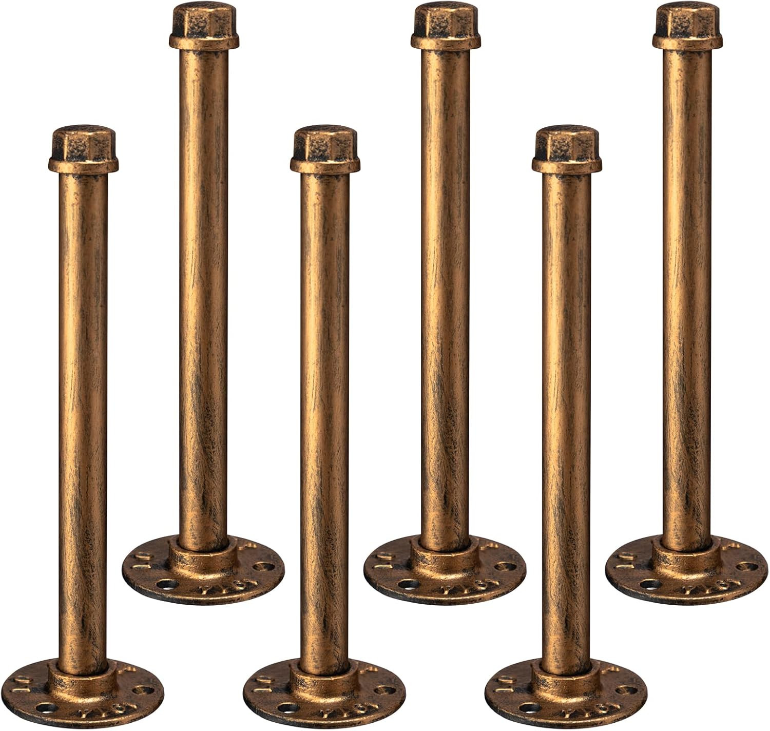 Staffe Mensole Pesanti Ferro Nero 6x20cm - Supporti Parete Industriale