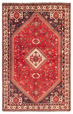 Traditional Vintage Hand-Knotted Area Rug 5'1'' x 8'1'' Oriental Wool Carpet