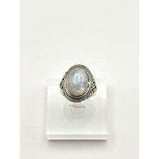 Moonstone Sterling Silver Chunky Ring Size 8.75
