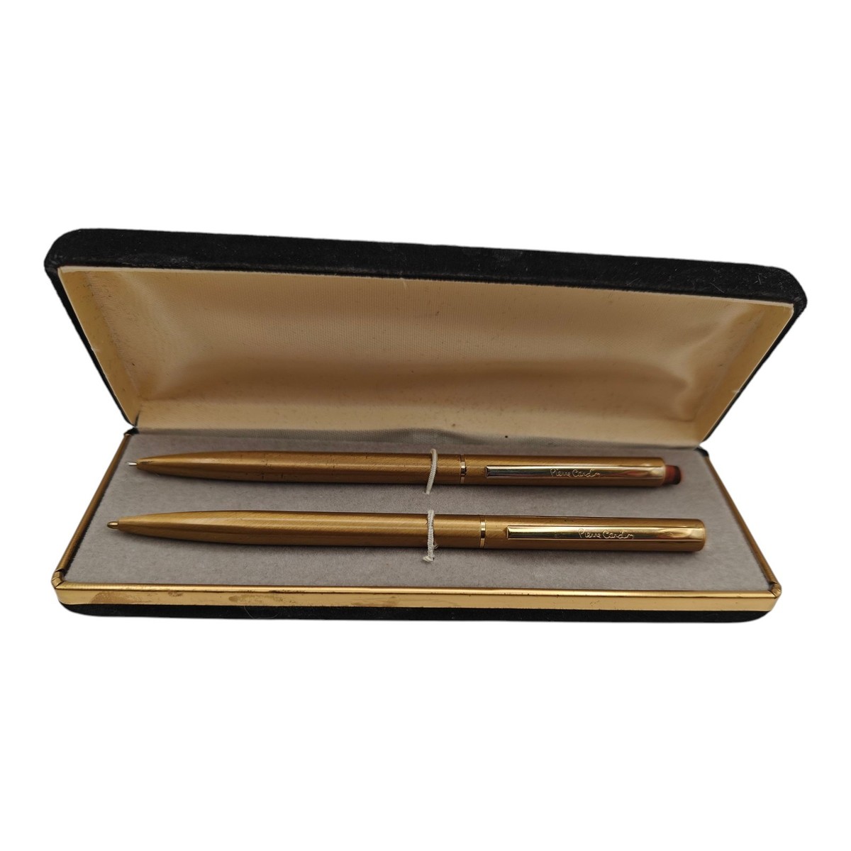 Vintage Pierre Cardin Pen And Mechanical Pencil Boxed Set Brushed