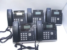 QTY 5 Yealink SIP-T42S VOIP POE Desktop Telephone + Handset & Stand T42S T8-D6