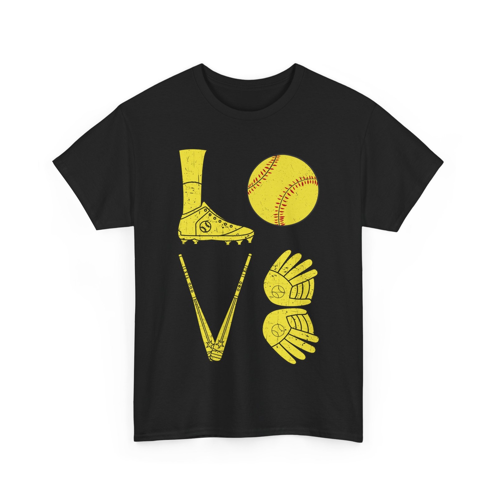 Love Softball T-Shirt, Softball Sports Lovers Softball Players Women Men T-Shirt