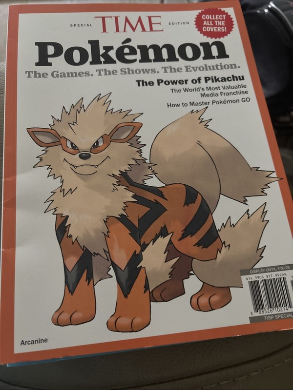 Time Magazine Pokemon Arcanine Collector's Edition