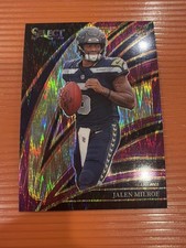 2025 Panini Select Jalen Milroe RC Club Level Purple Prizm Shock /699 Seahawks
