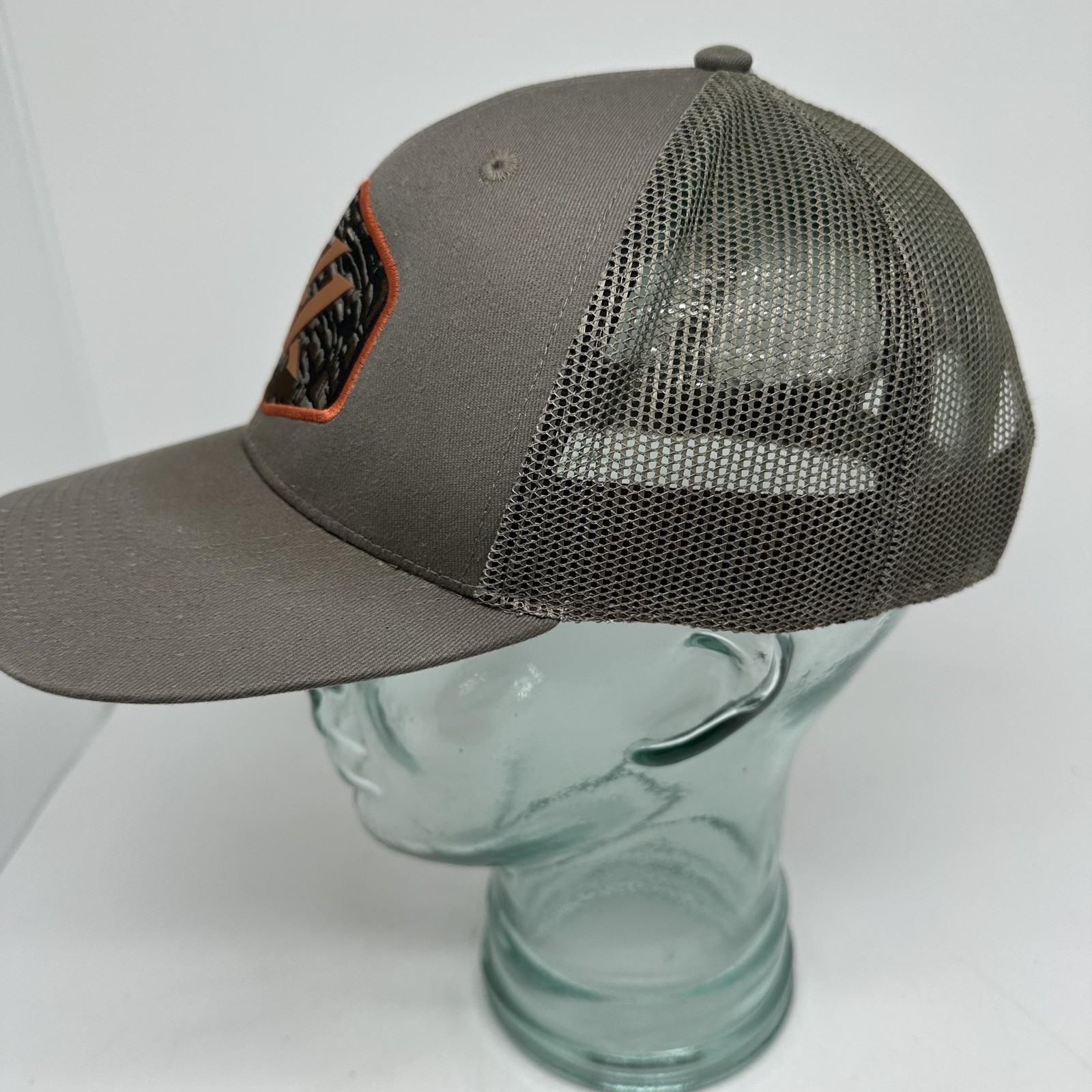 Vortex Hat Cap Snap Back Gray Camo Patch Mesh Tru… - image 4